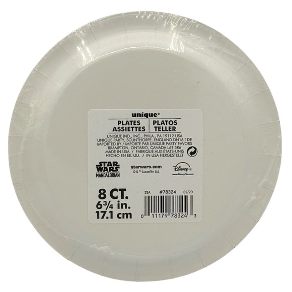 Star Wars The Mandalorian Grogu Baby Yoda Party Plates Table Cover Set - Picture 8 of 10